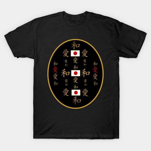 Japanese Flags And Symbols T-Shirt by SartorisArt1